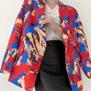 NWOT Multi Color Blazer
